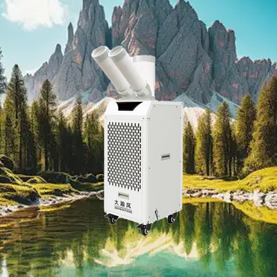 Хорошая цена. Portable Air Cooler with 360° Removable Rotating Air Vents Real Air-Conditioning Wind and Large-Capacity Water Tank Онлайн