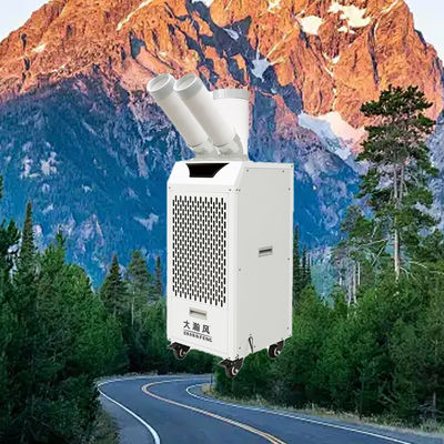 Хорошая цена. Compact and Powerful Mobile Air Cooler with 2.7 KW Cooling Power and 400 m³/h Airflow Featuring 360° Removable Rotating Air Vents Онлайн